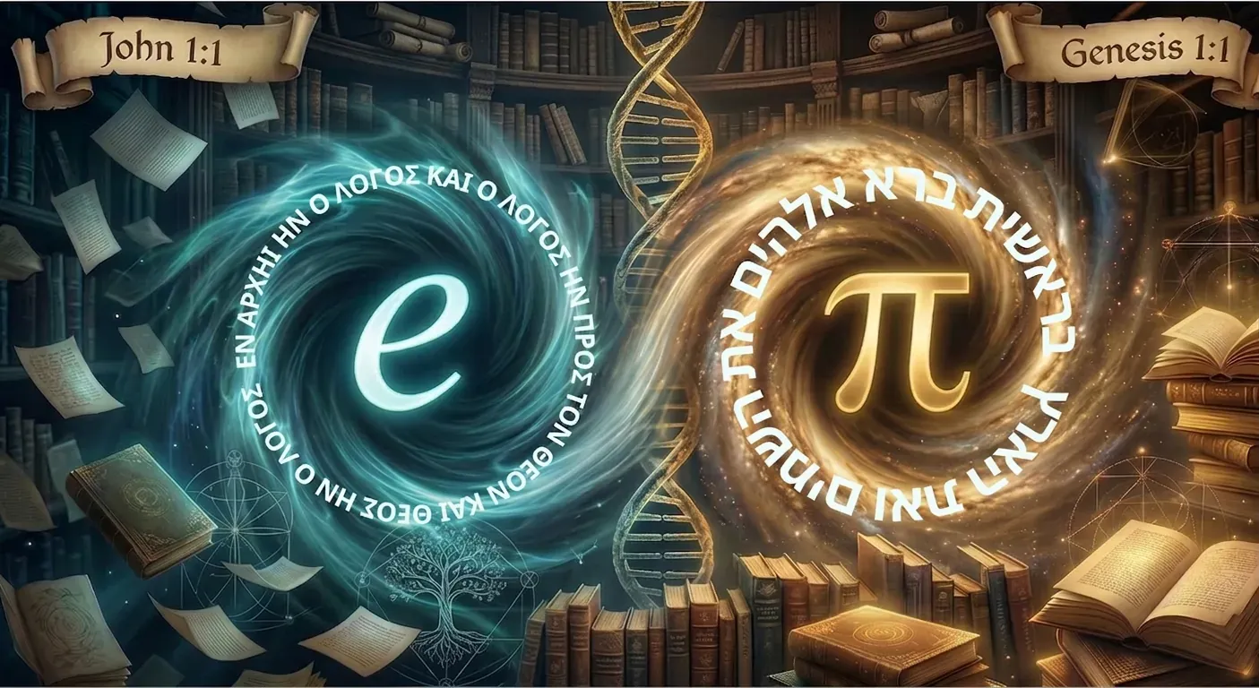 Genesis 1:1 pi and John 1:1 e